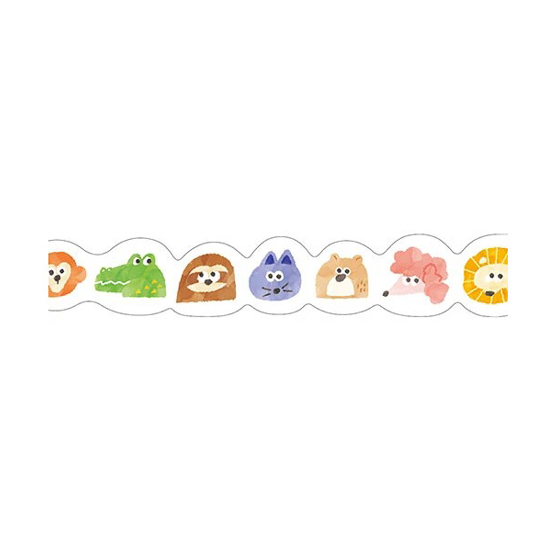 Mind Wave Washi Tape Vivid Colour Die Cut Animal