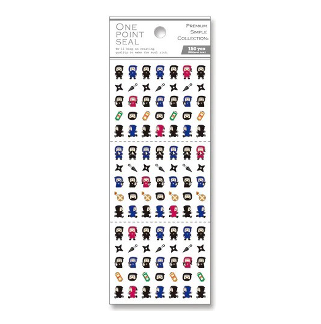 Mind Wave Stickers One Point Seal Ninja
