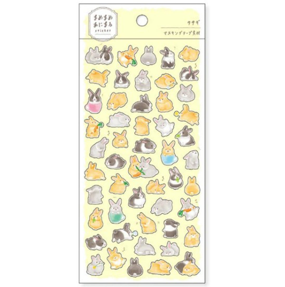 Mind Wave Sticker Mame Mame Animaru Rabbit