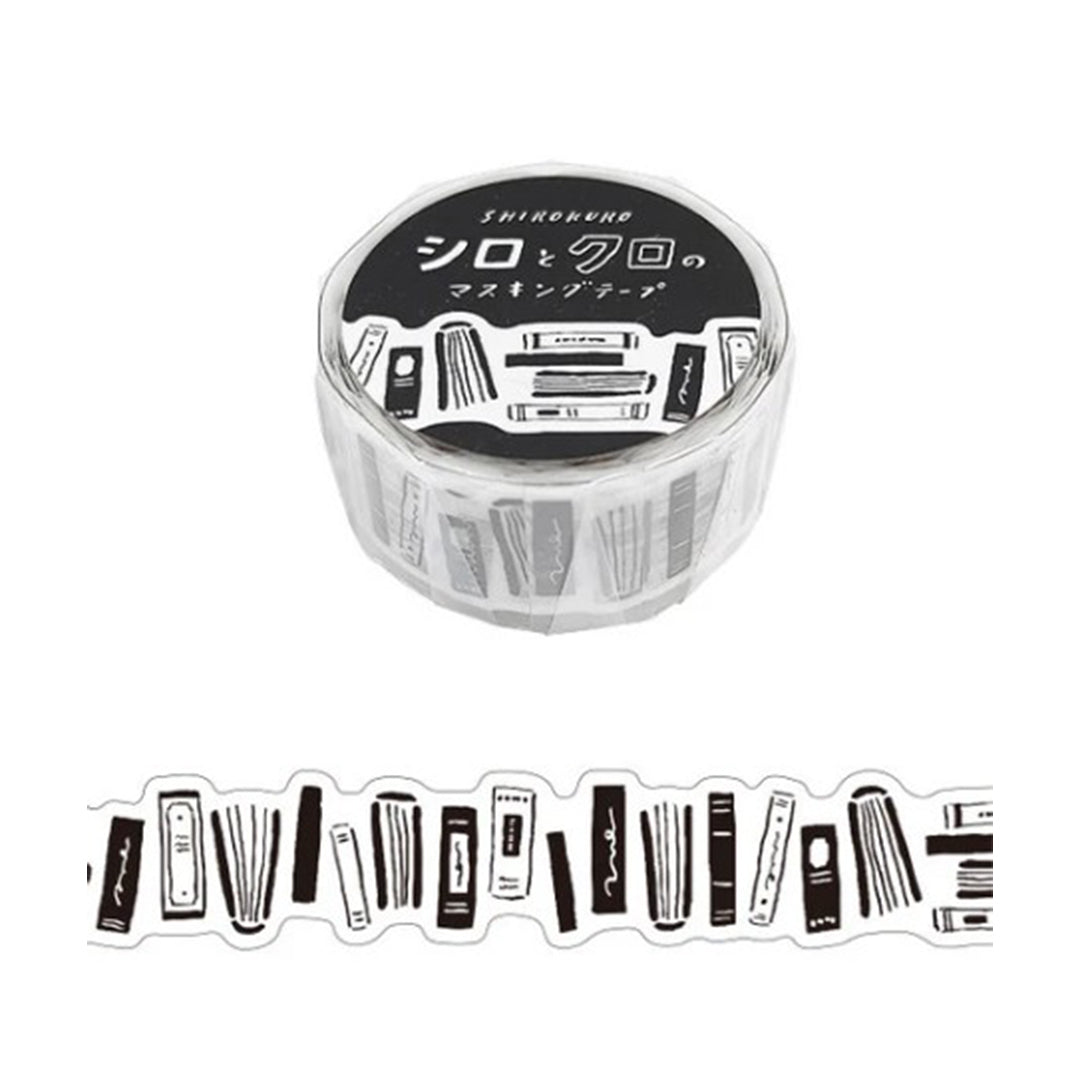 Mind Wave Washi Tape Black-and-White Washi Tape Die-cut
