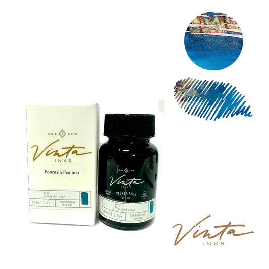 Vinta Fountain Pen Ink- Bisperas 1669 (Vesper Blue)