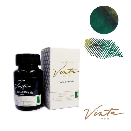 Vinta Fountain Pen Ink- Parol 1908 (Jewel Green)