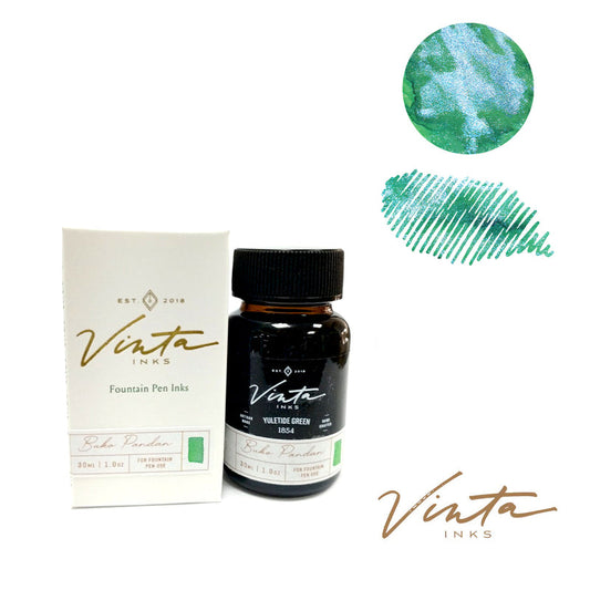 Vinta Fountain Pen Ink- Buko Pandan 1854 (Yuletide Green)