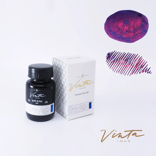 Vinta Fountain Pen Ink- Dugong Bughaw  1521 (Blue Blood)