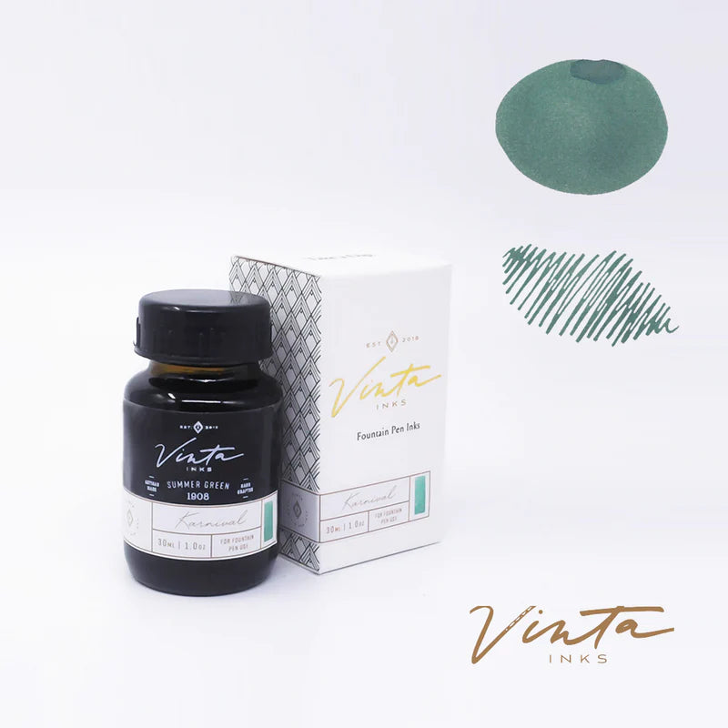 Vinta Fountain Pen Ink- Karnival 1908 (Summer Green)