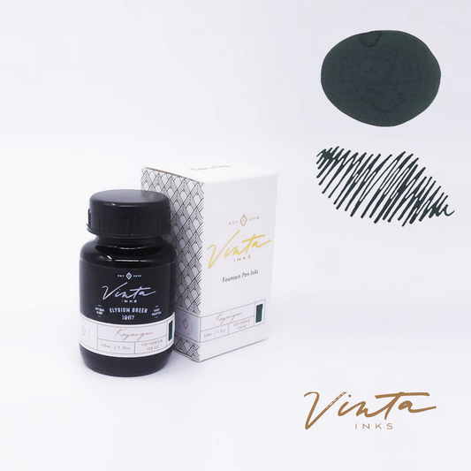 Vinta Fountain Pen Ink- Kayangan 1967 (Elysium Green)