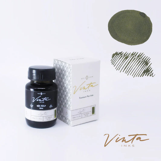 Vinta Fountain Pen Ink- Leyte 1944 (Sea Kelp)