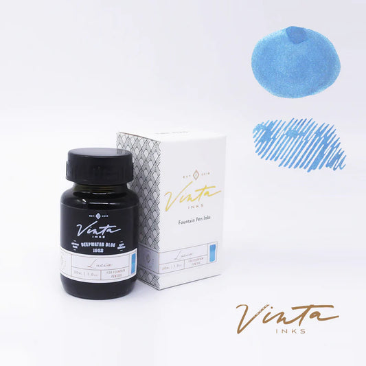 Vinta Fountain Pen Ink- Lucia 1952 (Deepwater Blue)