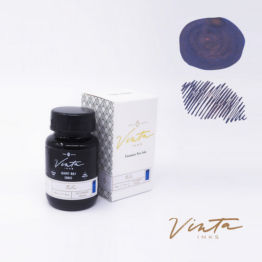 Vinta Fountain Pen Ink- Tala 1980 (Night Sky (Shimmer)