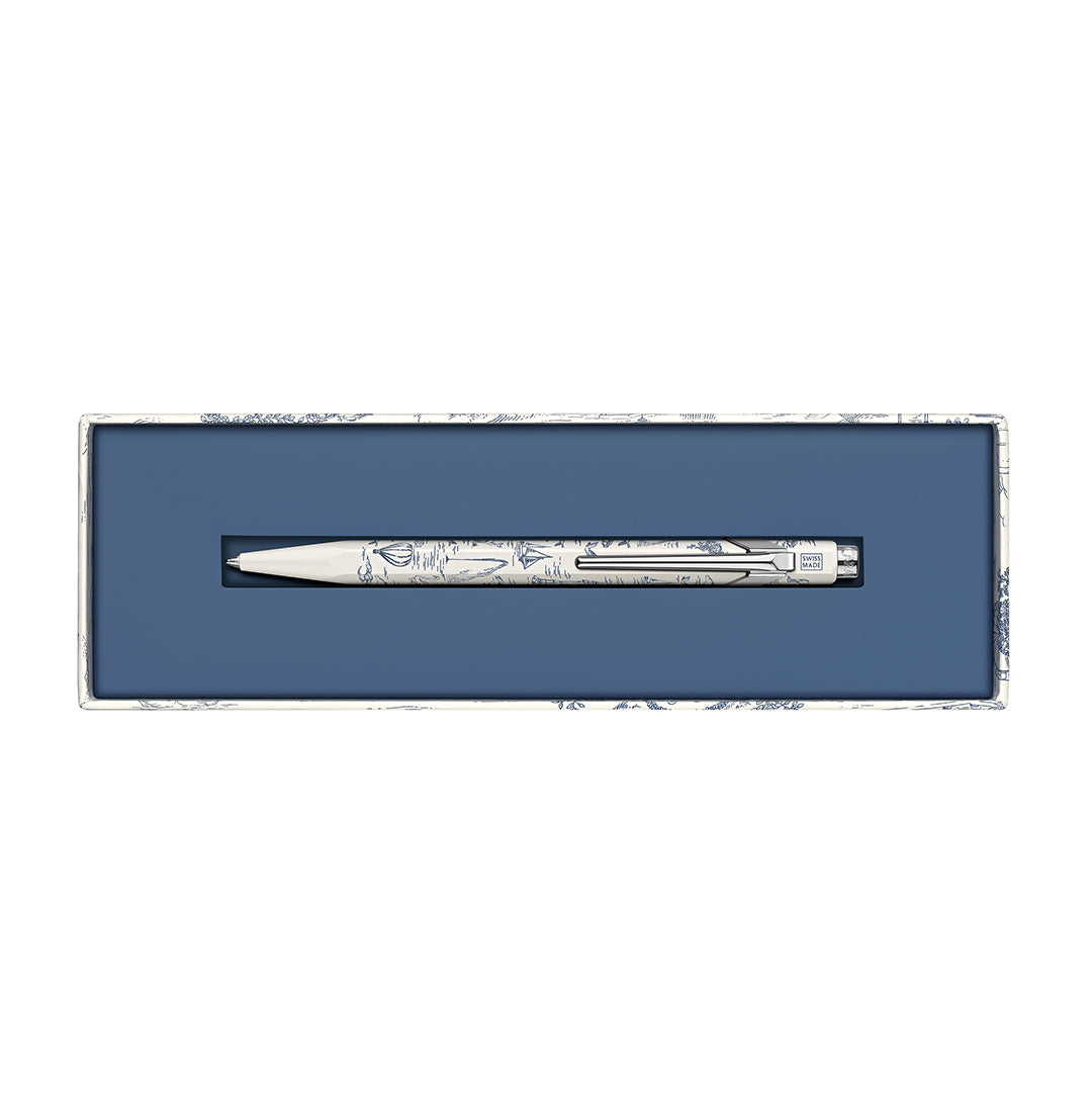 Caran d’Ache  │  Ballpoint 849™ Toile de Jouy Special Edition - White/Blue