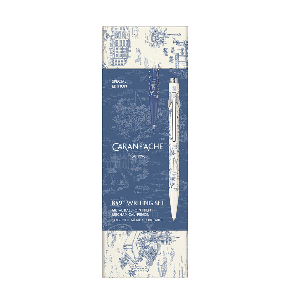Caran d’Ache  │  Ballpoint & Mechanical Pencil 849™ Toile de Jouy Gift Set. - Special Edition