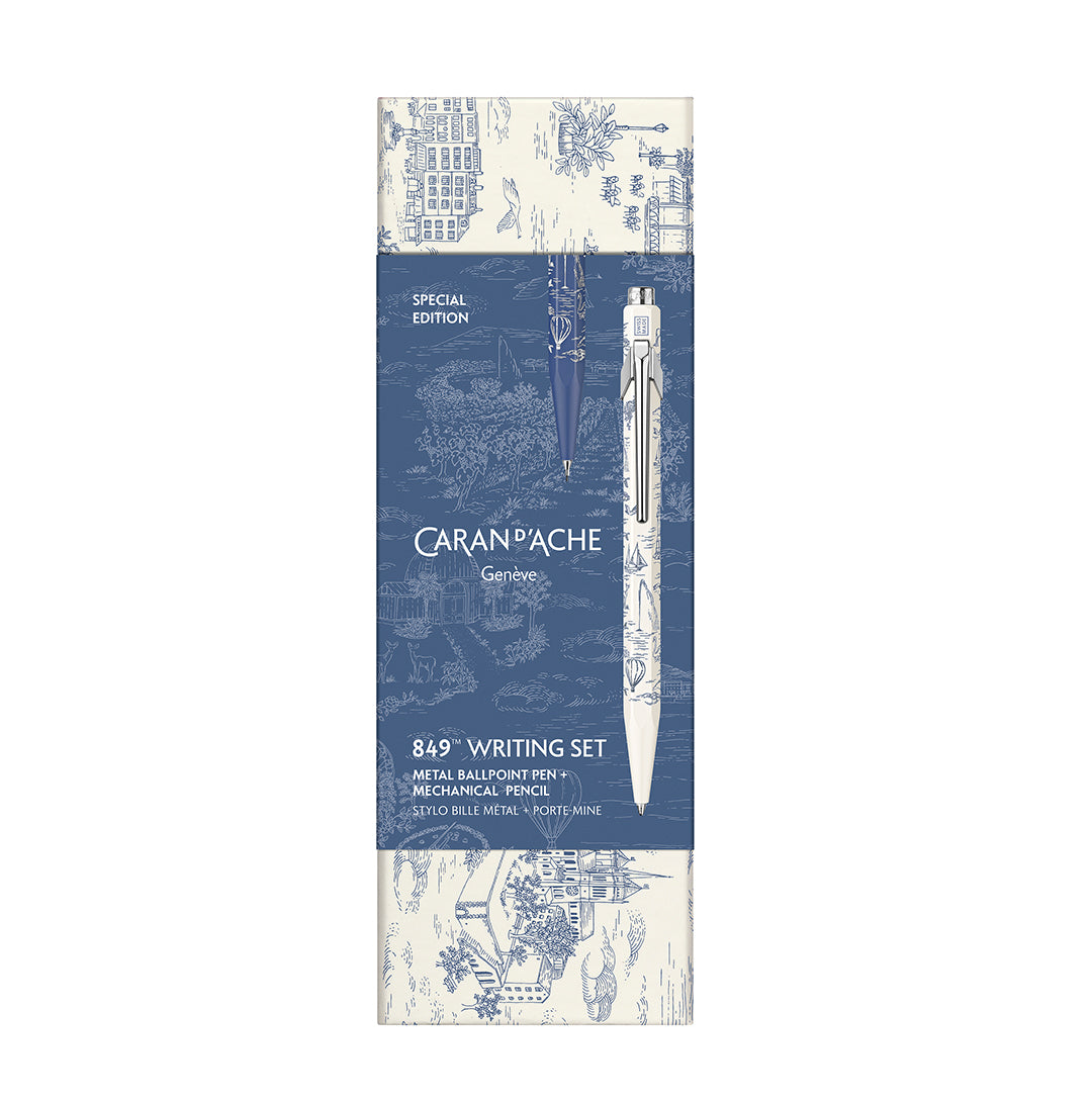 Caran d’Ache  │  Ballpoint &amp; Mechanical Pencil 849™ Toile de Jouy Gift Set. - Special Edition