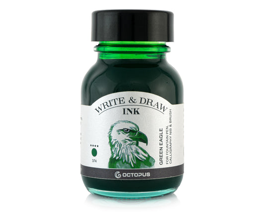 Octopus Fluids Write and Draw Fountain Pen Ink- Green Eagle