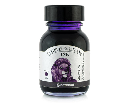 Octopus Fluids Write and Draw Fountain Pen Ink- Violet Lion