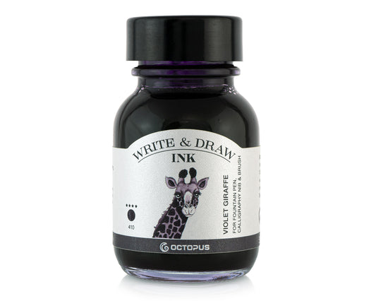 Octopus Fluids Write and Draw Fountain Pen Ink- Violet Giraffe