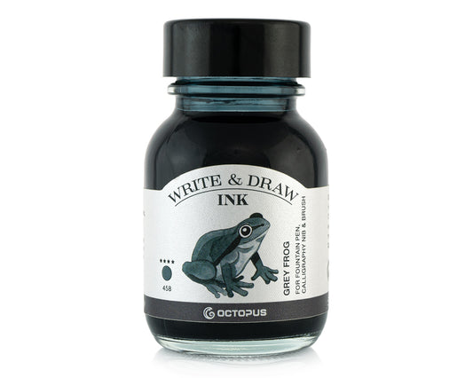 Octopus Fluids Write and Draw Fountain Pen Ink- Grey Frog