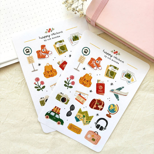 Traveler - Planner &amp; Journal Stickers | A6 Matte Paper