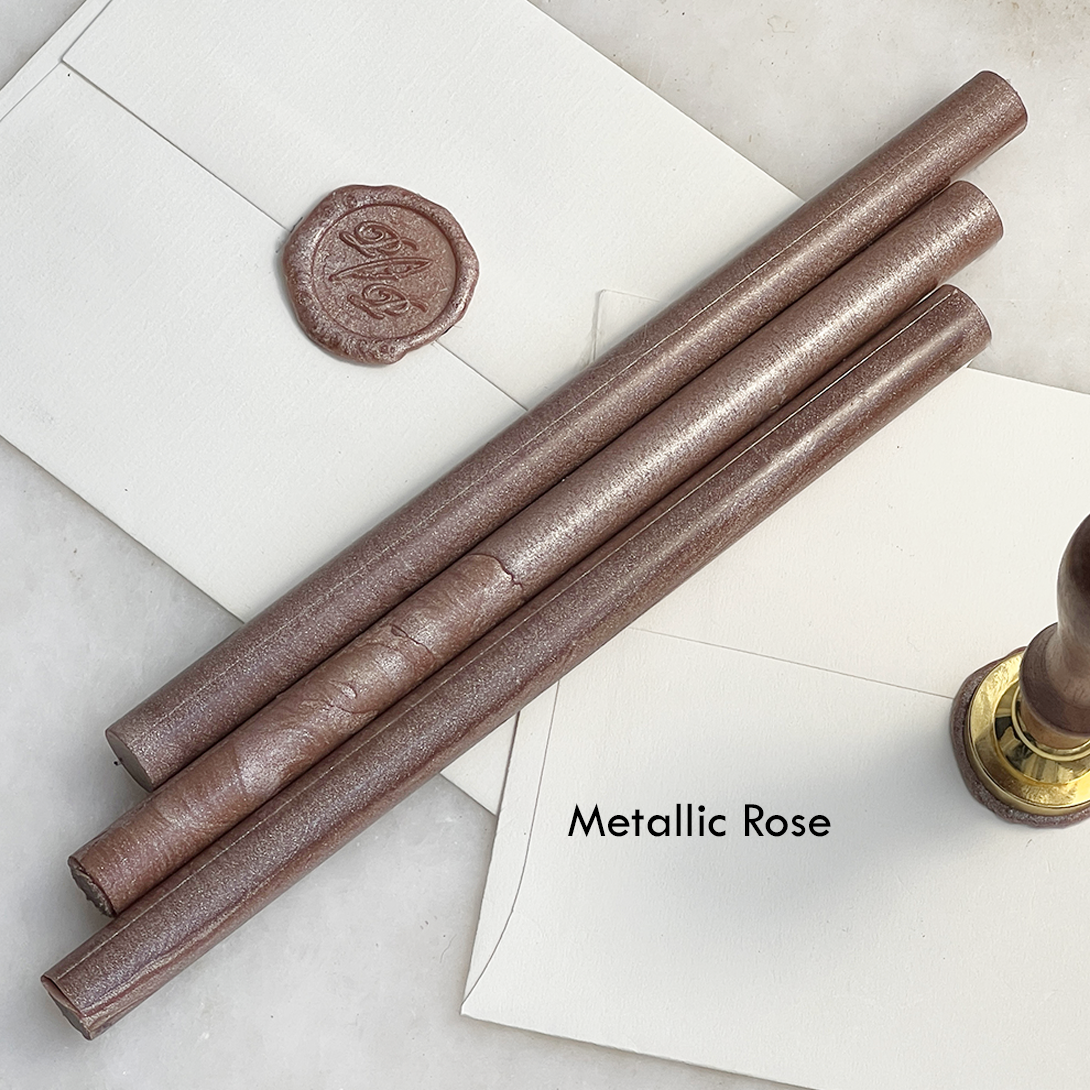 French Sealing Wax ~ Best Quality 7" ~ Unbreakable Mail Safe: Light gold