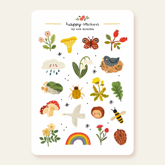 Nature - Planner &amp; Journal Stickers | A6 Matte Paper