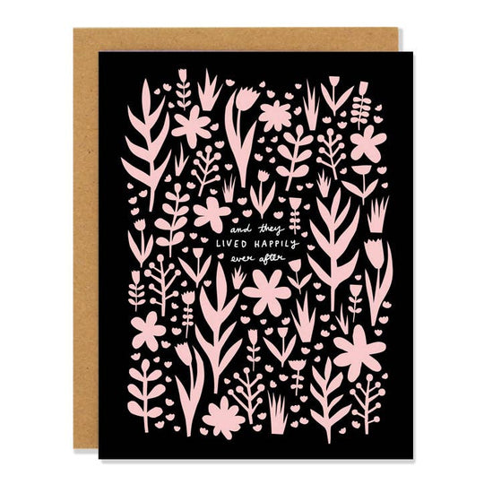 Pink Wedding Flowers - Greeting Card
