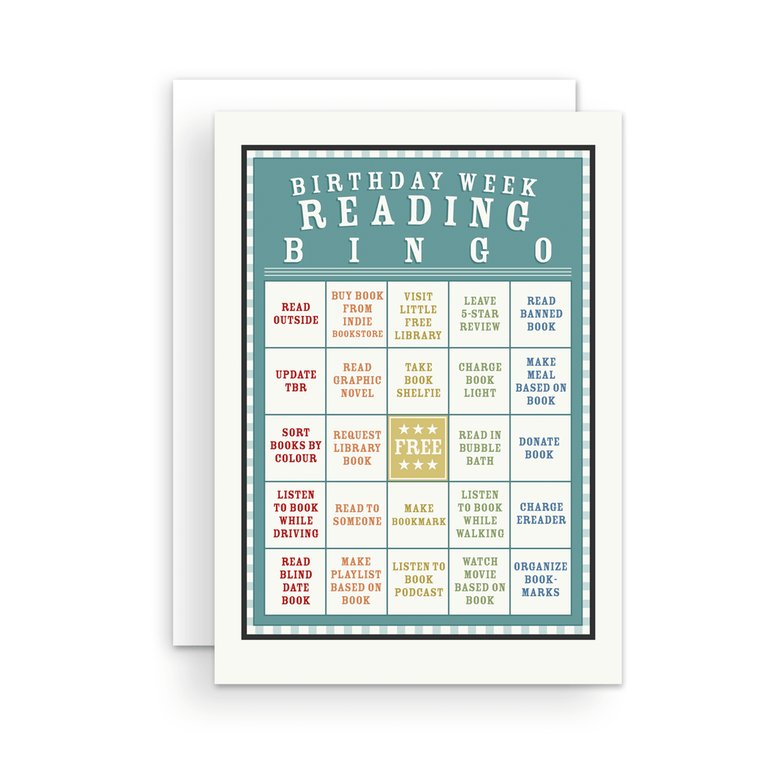 Reading Bingo Greeting Card