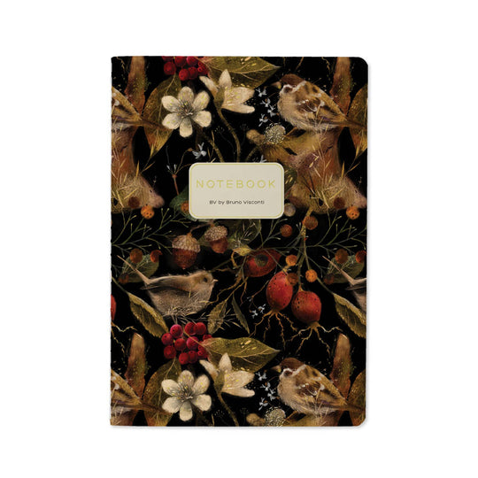A5 Notebook - Forest Sparrows 