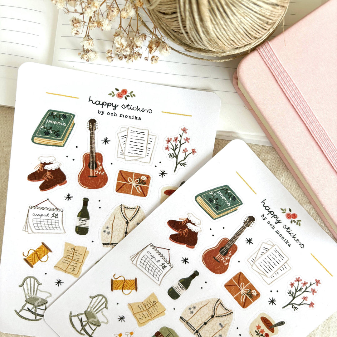 Folklore - Planner &amp; Journal Stickers | A6 Matte Paper