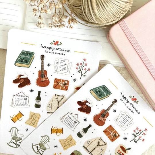 Folklore - Planner &amp; Journal Stickers | A6 Matte Paper