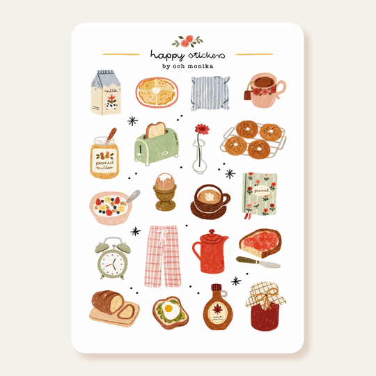 Good Morning - Planner &amp; Journal Stickers | A6 Matte Paper