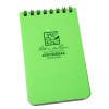 Rite in the Rain 3" x 5" Top Spiral Notebook - Bright Green