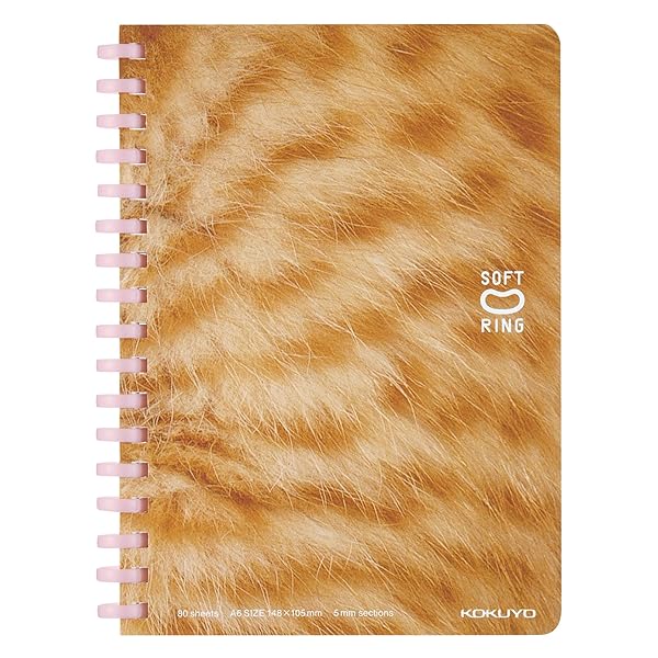 Kokuyo Soft Ring Cat Print Limited Edition A6