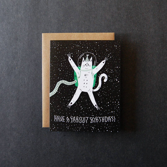 Far Out Birthday - Birthday Greeting Card