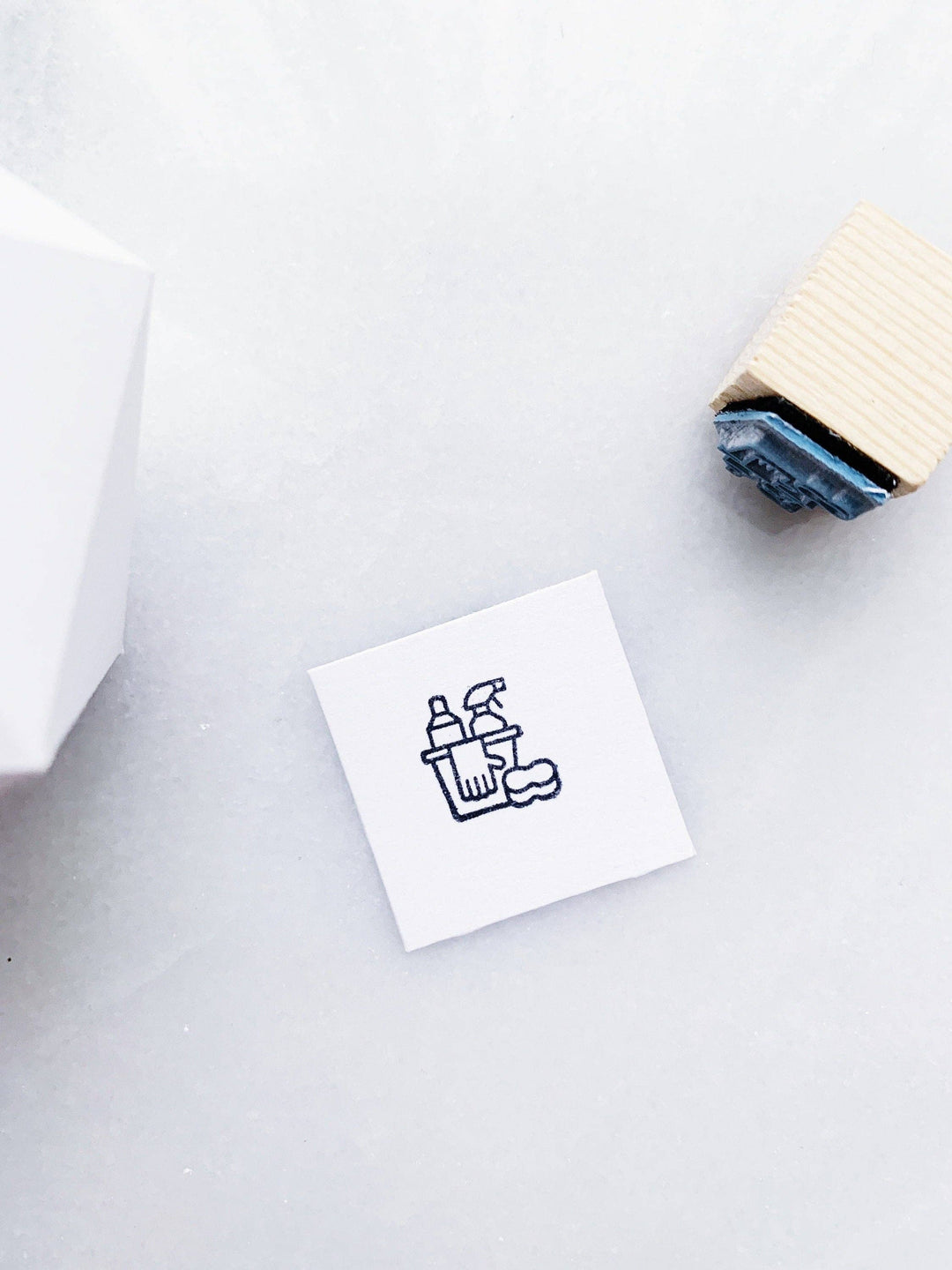 Small Cleaning Rubber Stamp • Cleaning Day Stamp