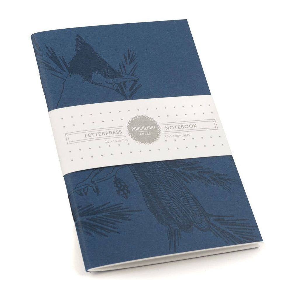 Stellar Jay Mono Birds -  Pocket Notebook: Plain Pages