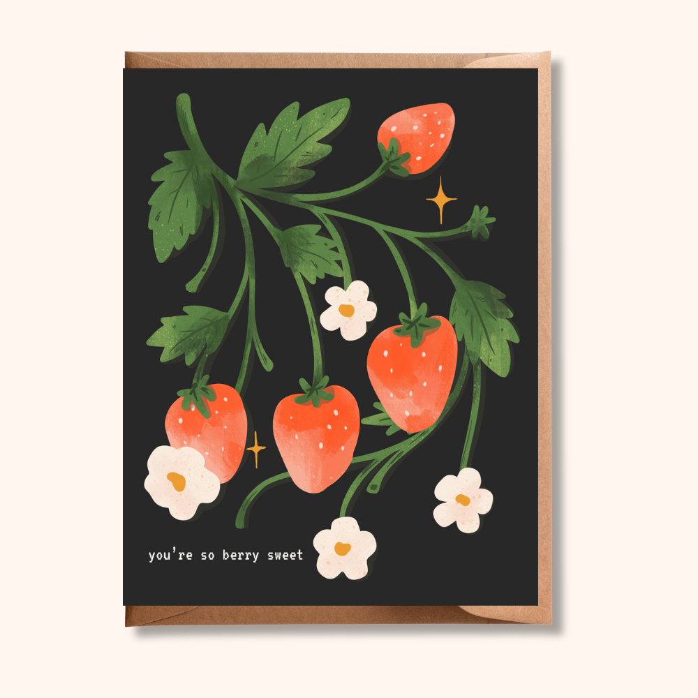 Strawberry Birthday Greeting Card | You&