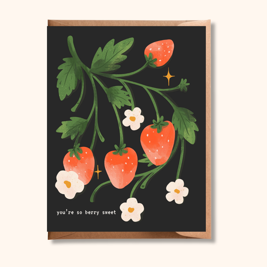 Strawberry Birthday Greeting Card | You&