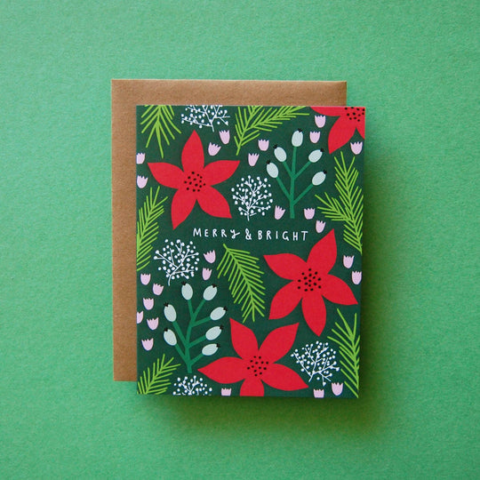 Poinsettias Card Set