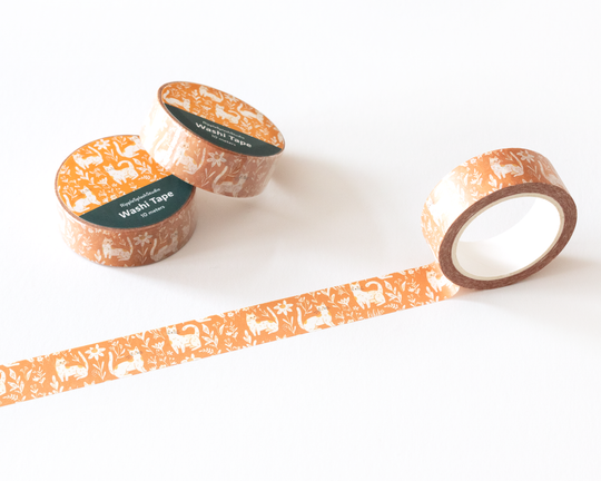 Woodland Cat Washi Tape