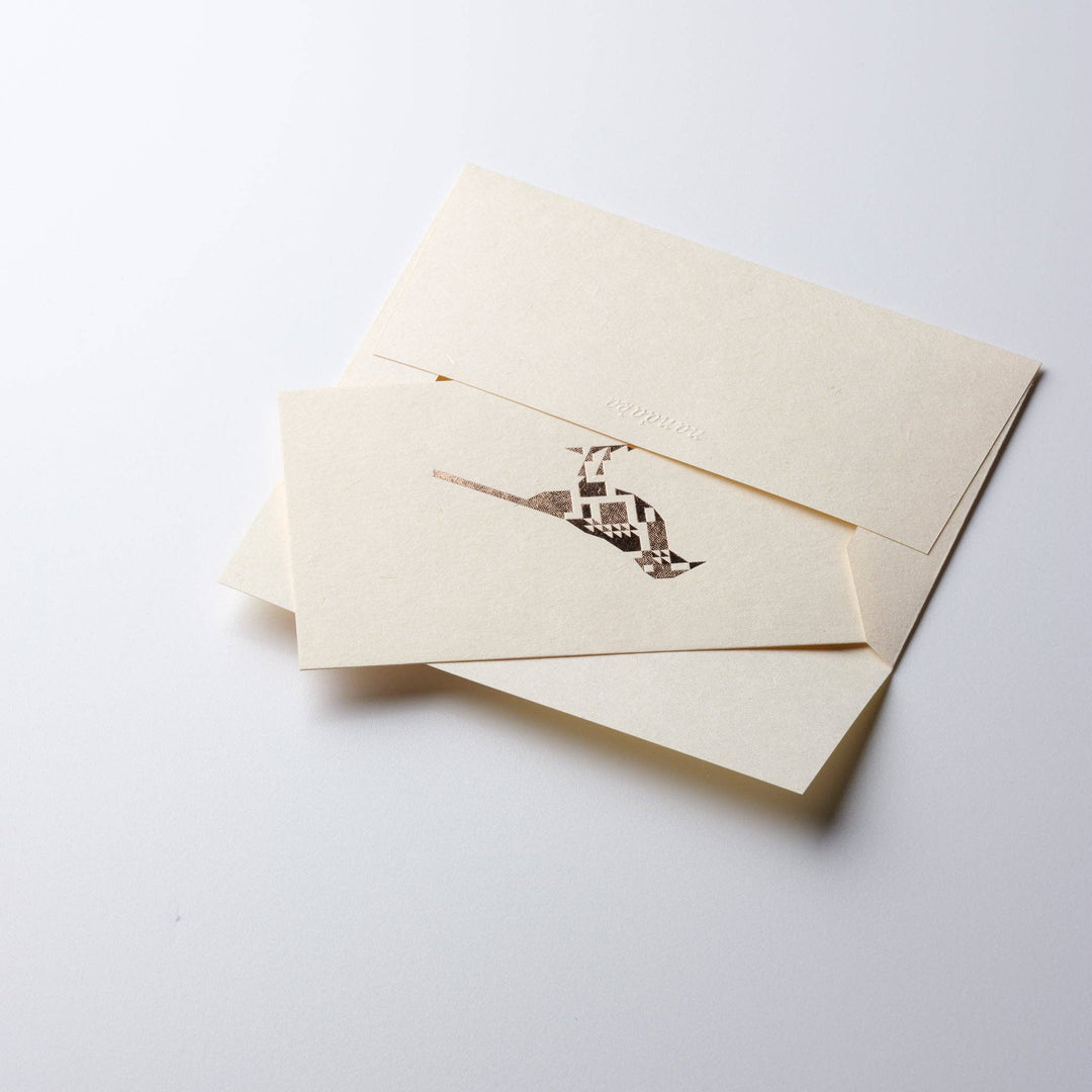 Pink-gold Foil Card | Birds Are Dinosaurs: Wagtail