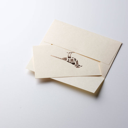 Pink-gold Foil Card | Birds Are Dinosaurs: Wagtail