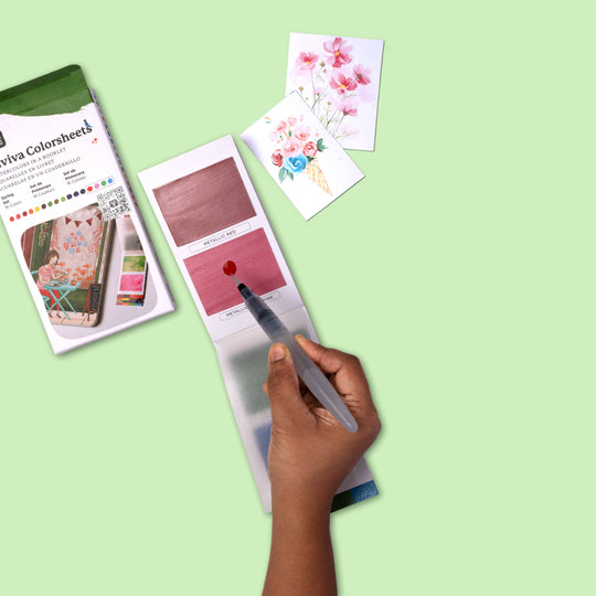 Viviva Colors Spring Colorsheets - 16 Handmade Watercolors