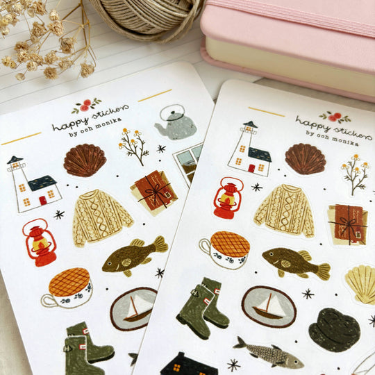 Lighthouse Keeper - Sticker Sheet | Coastal Planner Stickers