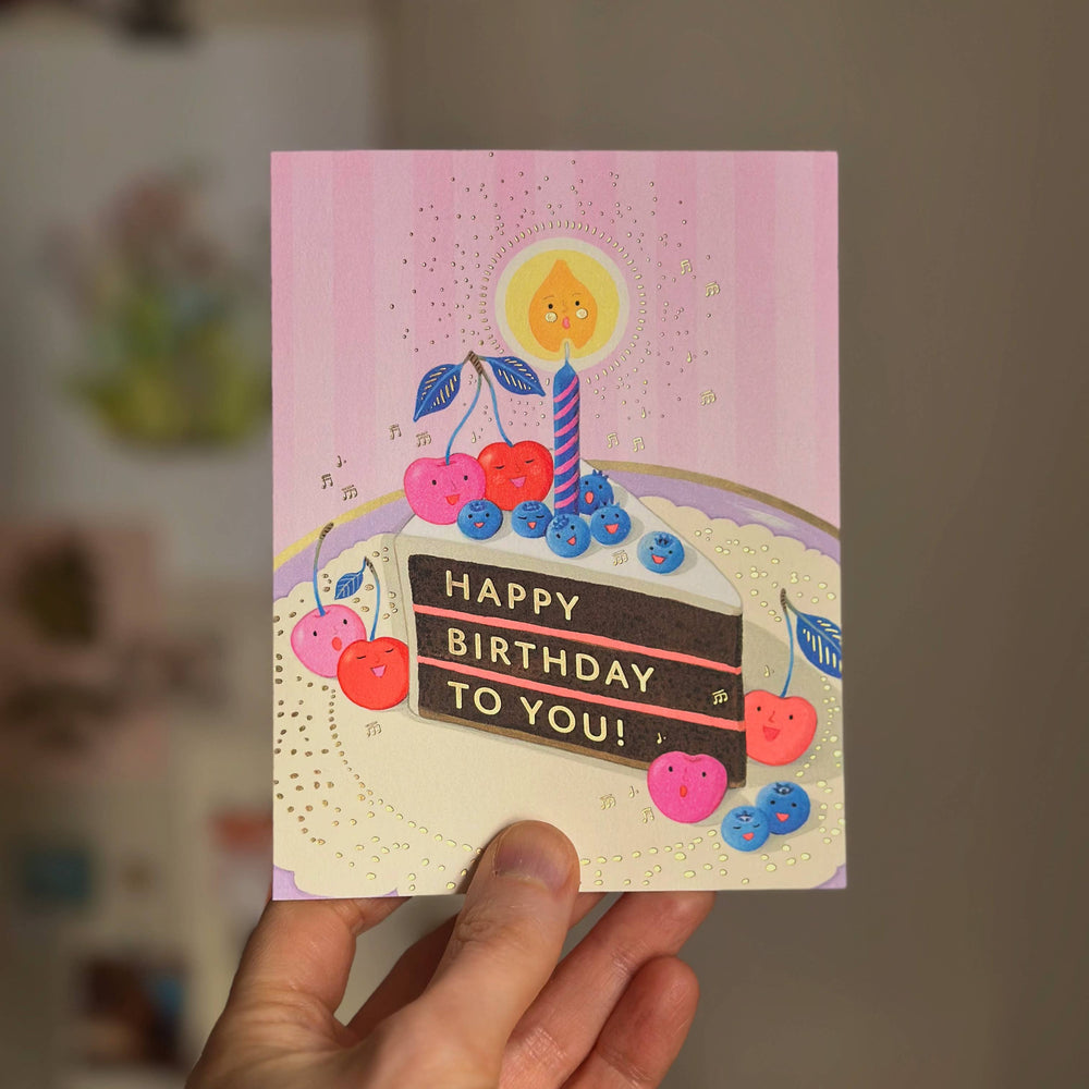 Berry Serenade Birthday Greeting Card