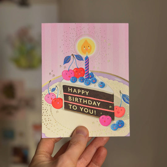 Berry Serenade Birthday Greeting Card