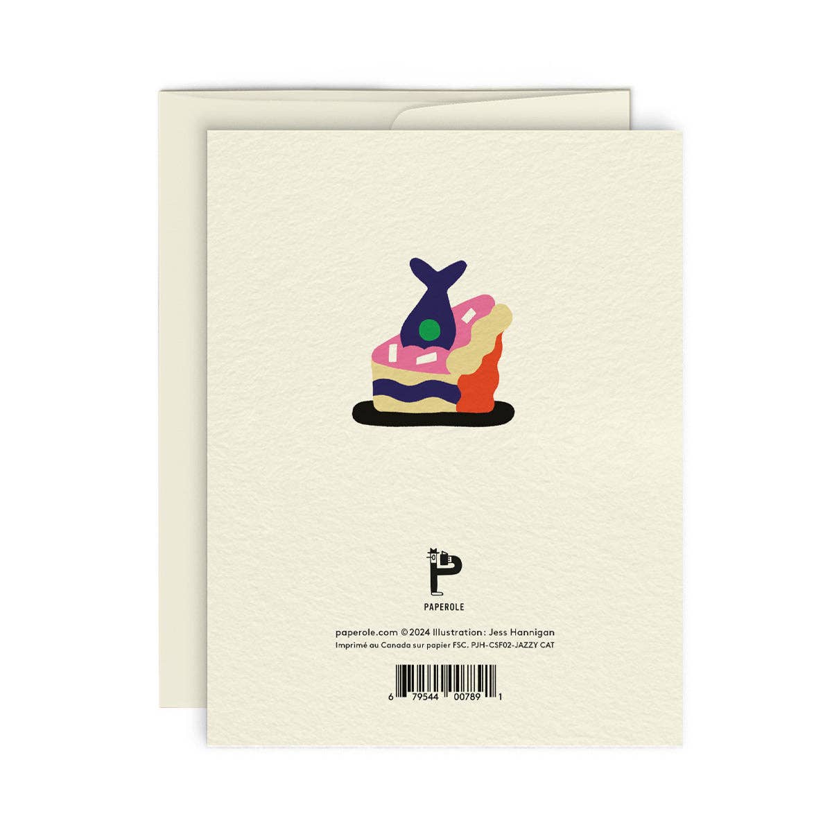 JAZZY CAT — Greeting card