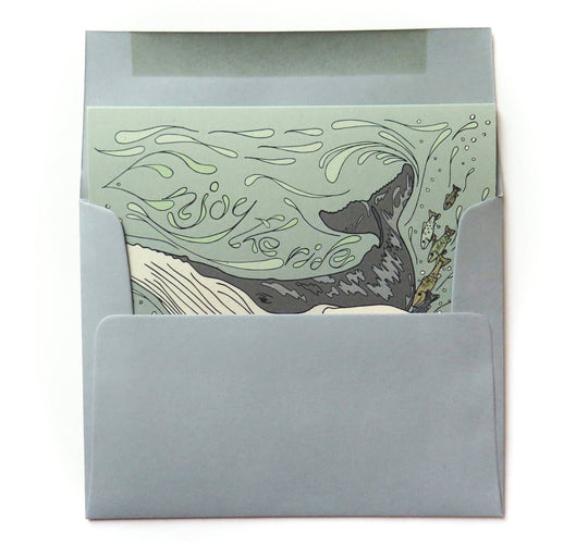 Enjoy the Ride Whale Card
