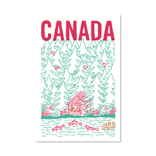 CABANE AU CANADA — Postcard