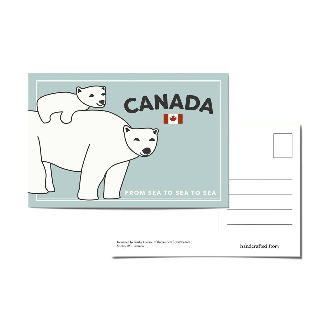 Canada Polar Bears Postcard