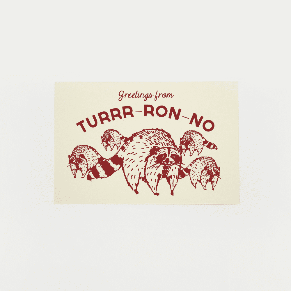 Kid Icarus - POSTCARD - Turr-Ron-No Raccoon