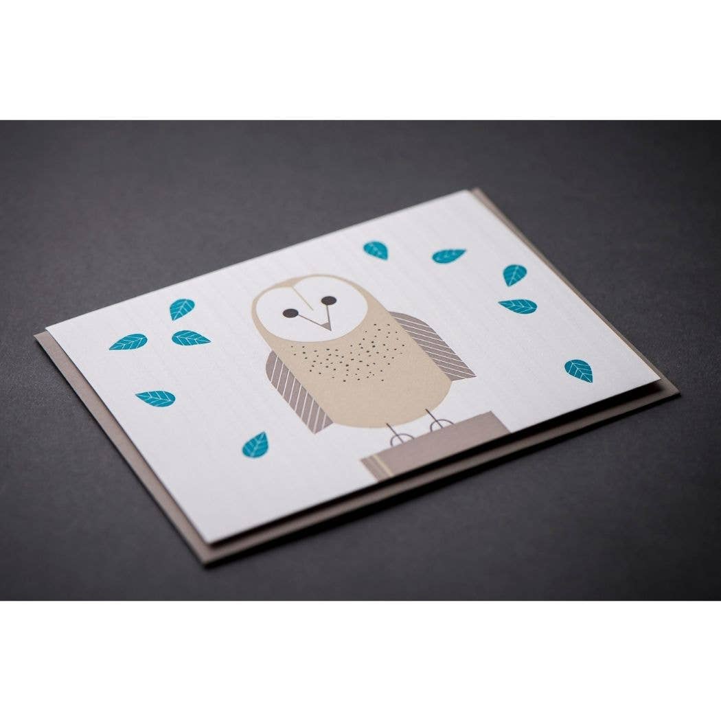 Owl Modern Card: Single Card